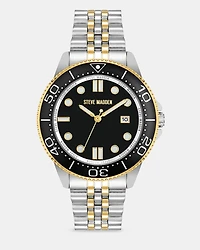 TWO TONE CLASSIC WATCH SILVER MULTI