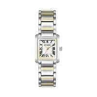 TWO TONE SLIM WATCH SILVER MULTI