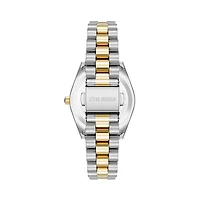 TWO TONE STATEMENT WATCH SILVER MULTI