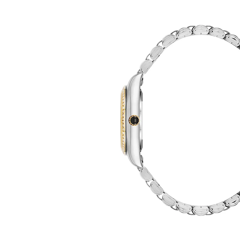 TWO TONE STATEMENT WATCH SILVER MULTI