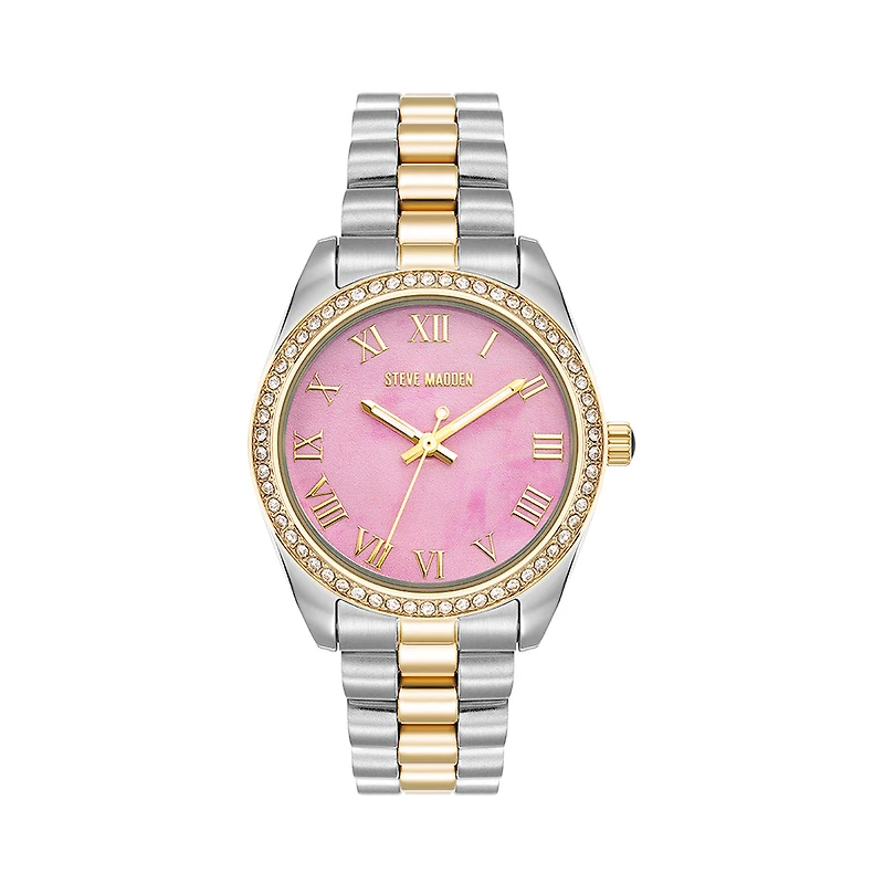TWO TONE STATEMENT WATCH SILVER MULTI