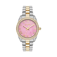 TWO TONE STATEMENT WATCH SILVER MULTI