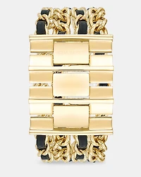 CHAIN BRACELET WATCH GOLD MULTI