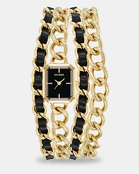 CHAIN BRACELET WATCH GOLD MULTI
