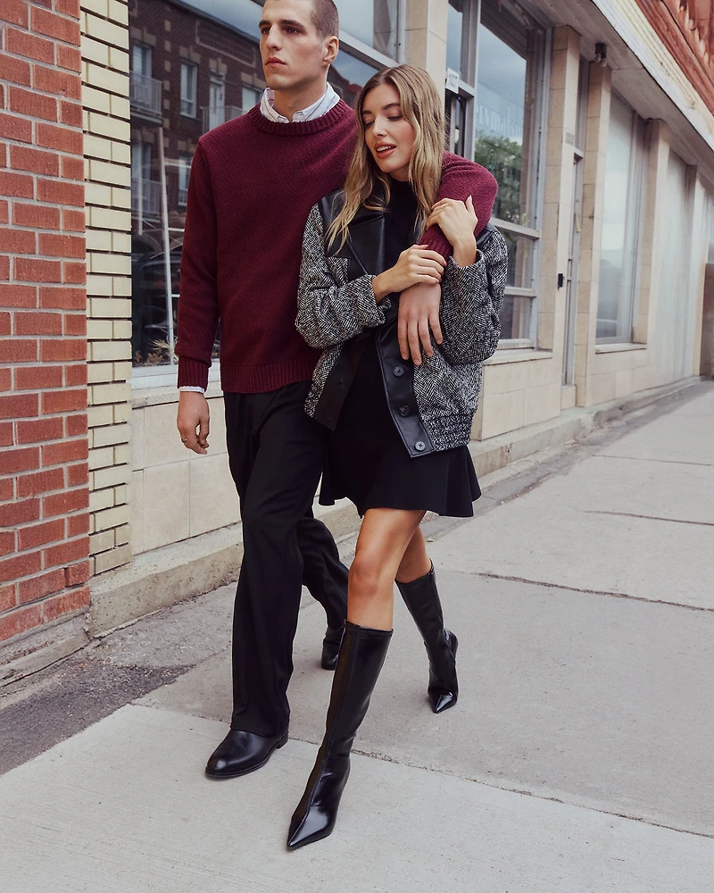 BRESLIN SWEATER DRESS BLACK