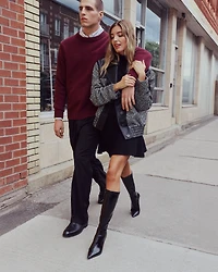 BRESLIN SWEATER DRESS BLACK