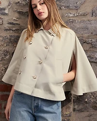 NOEMIE TRENCH CAPE KHAKI