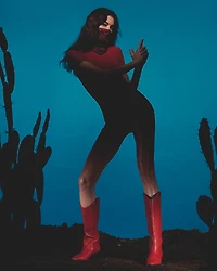 DOLLIE RED LEATHER
