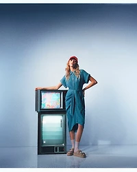TORI DRESS DENIM LIGHT BLUE