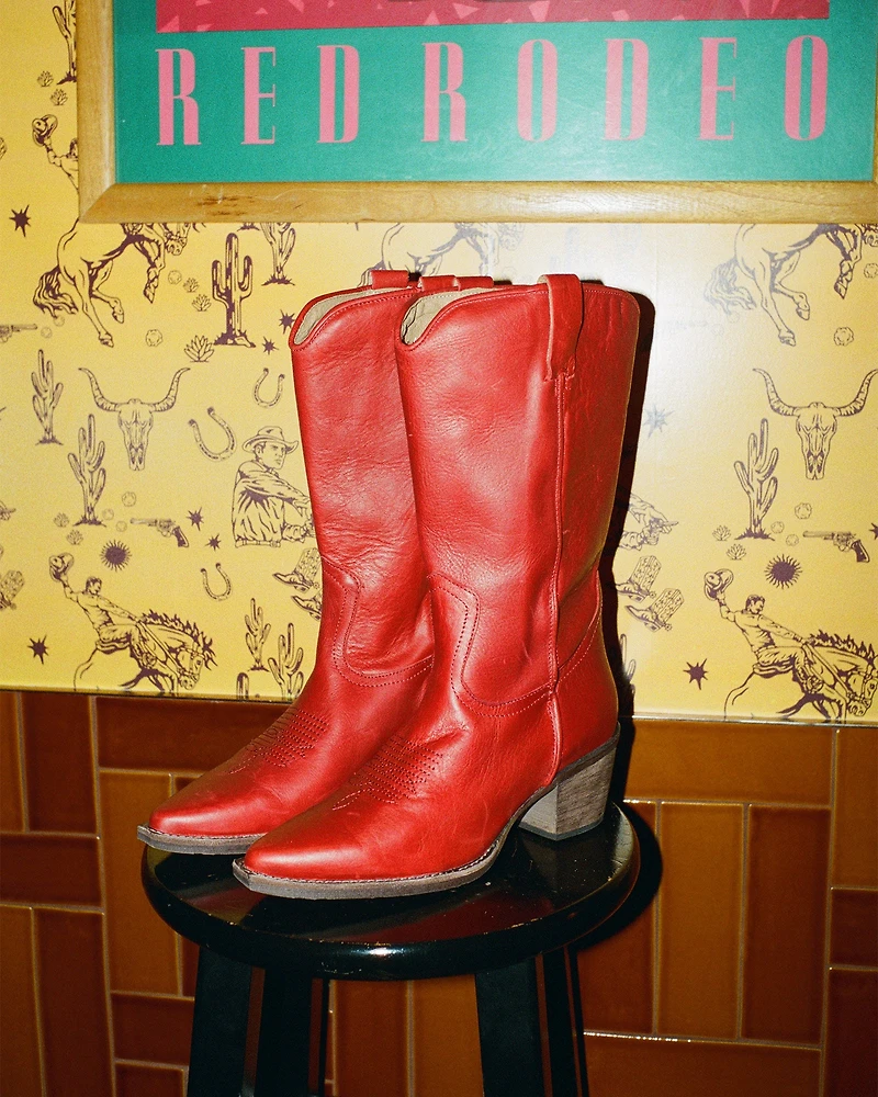 ALBANY RED LEATHER