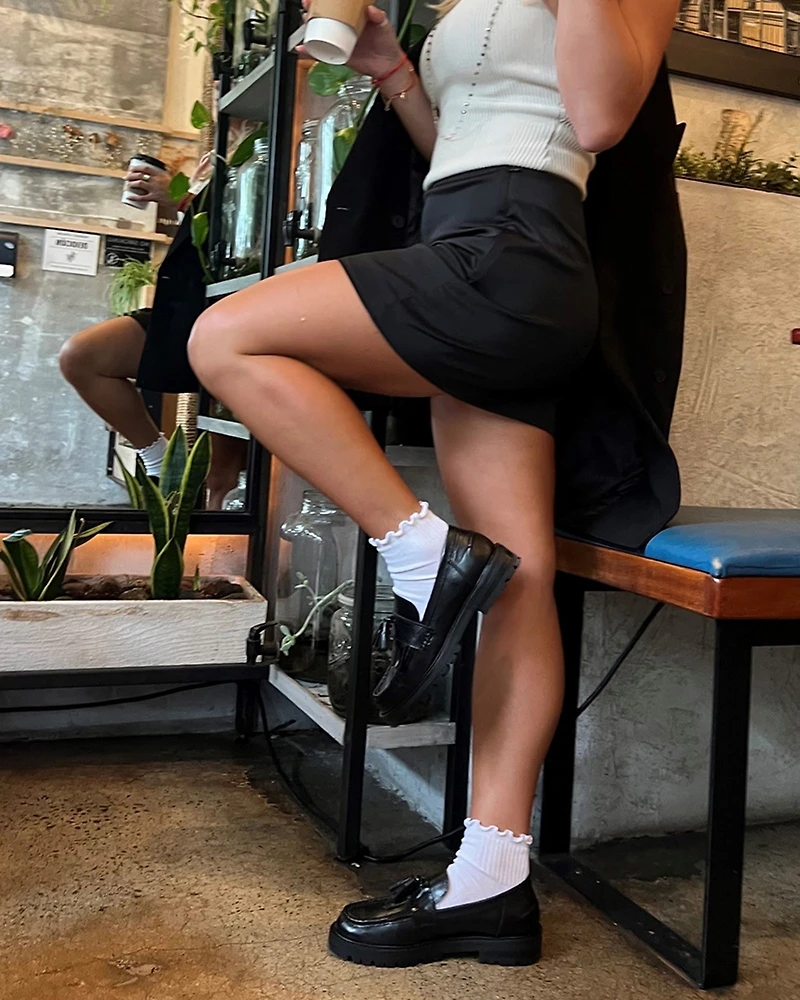 MINKA BLACK LEATHER