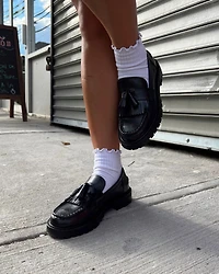 MINKA BLACK LEATHER