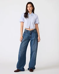 REECE TOP BLUE MULTI
