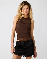 ROMAN KNIT TOP BROWN
