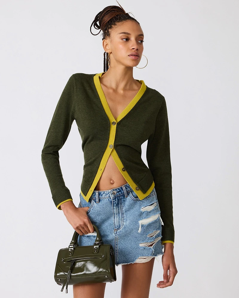 ARWEN CARDIGAN OLIVE
