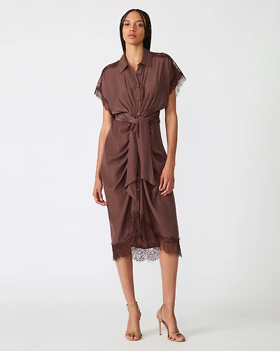 TORI DRESS BROWN