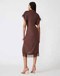 TORI DRESS BROWN
