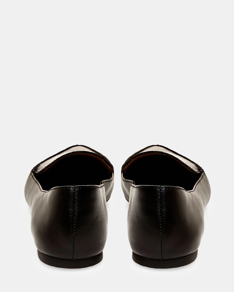 FEATHER BLACK LEATHER