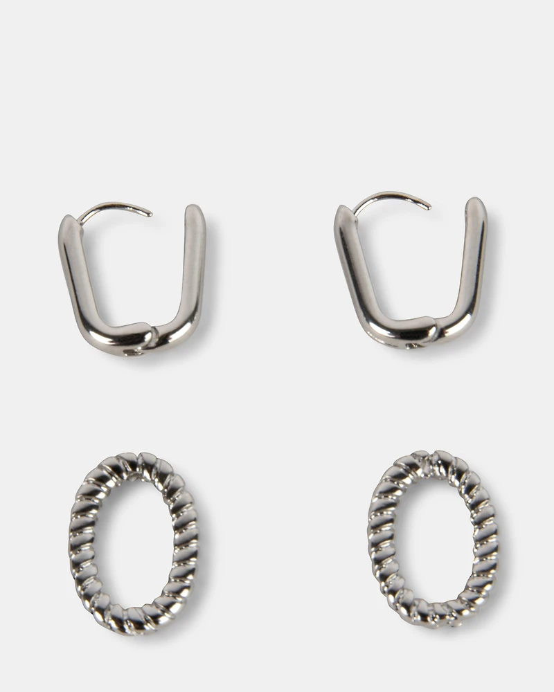 LINK EARRING SILVER