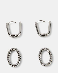 LINK EARRING SILVER