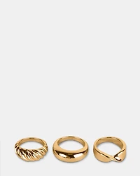 TRIPLE RING SET GOLD