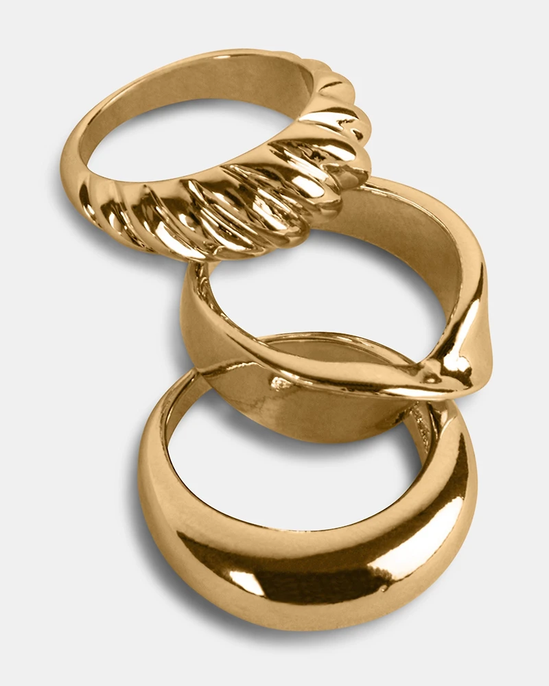 TRIPLE RING SET GOLD