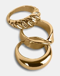 TRIPLE RING SET GOLD