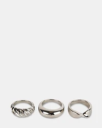 TRIPLE RING SET SILVER