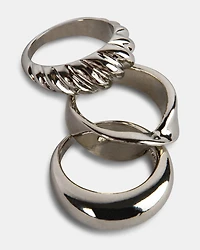 TRIPLE RING SET SILVER