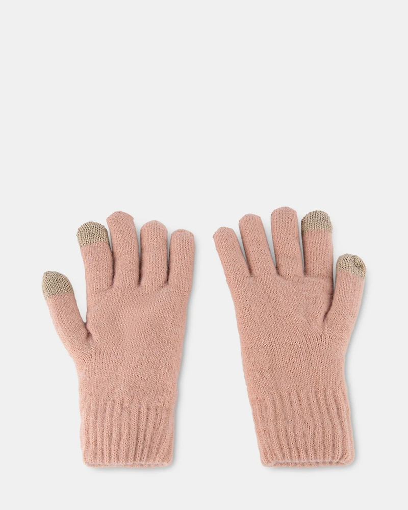 TOUCHSCREEN GLOVES BLUSH