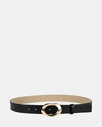 OVAL BUCKLE BELT BLACK MULTI