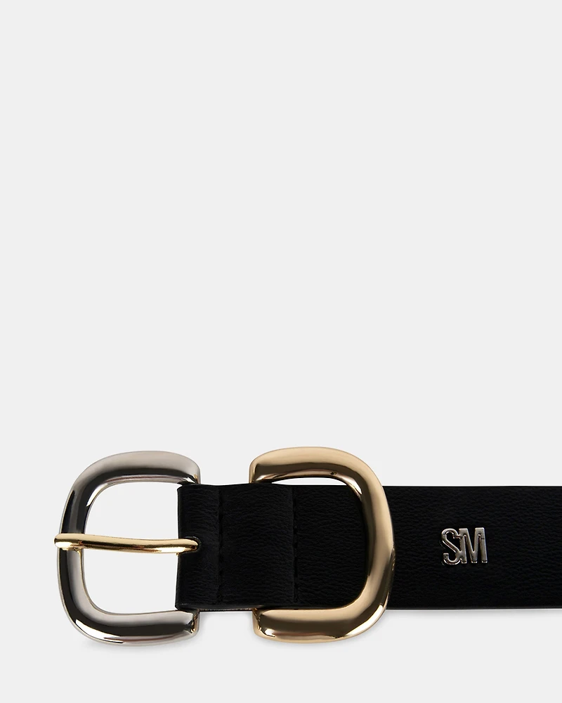DOUBLE D-LINK BELT BLACK