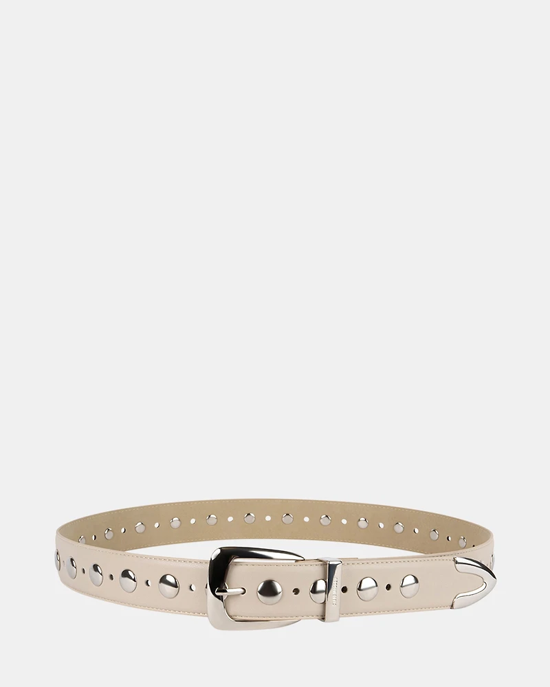 STUDDED BELT NATURAL