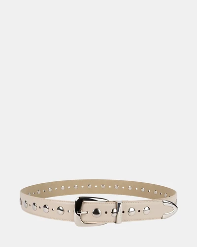 STUDDED BELT NATURAL