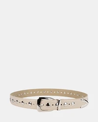 STUDDED BELT NATURAL