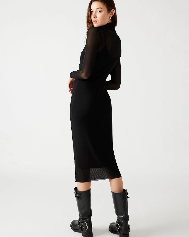 VIVIENNE MESH DRESS BLACK