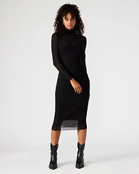 VIVIENNE MESH DRESS BLACK