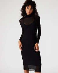 VIVIENNE MESH DRESS BLACK