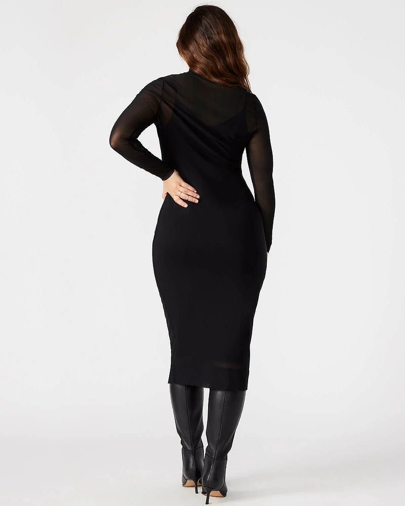 VIVIENNE MESH DRESS BLACK