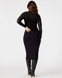 VIVIENNE MESH DRESS BLACK