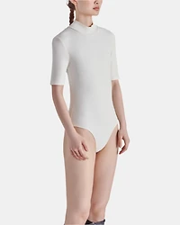 MOCK NECK BODYSUIT IVORY