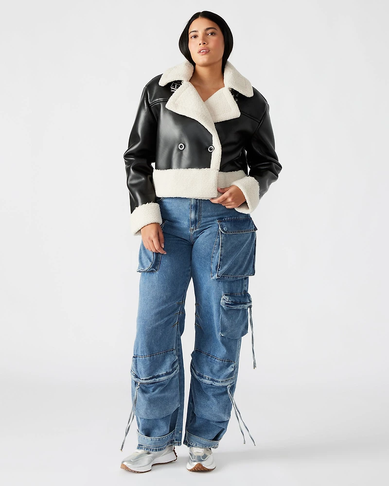 ATHEN JACKET BLACK/NATURAL