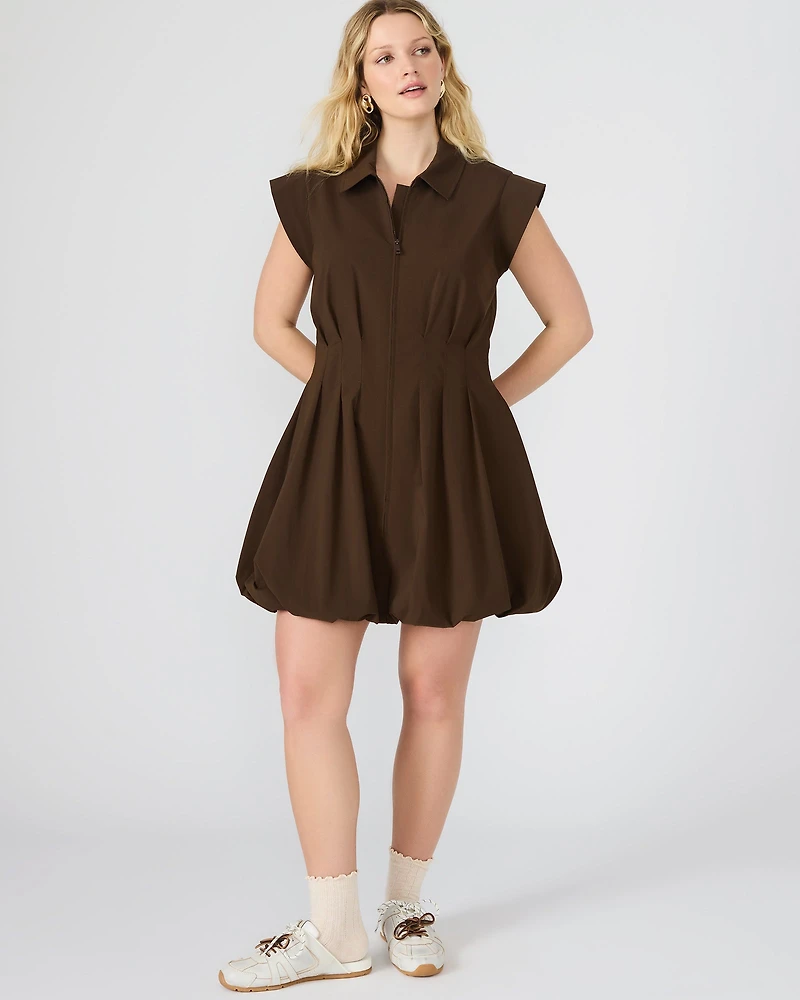 DYANNE DRESS BROWN
