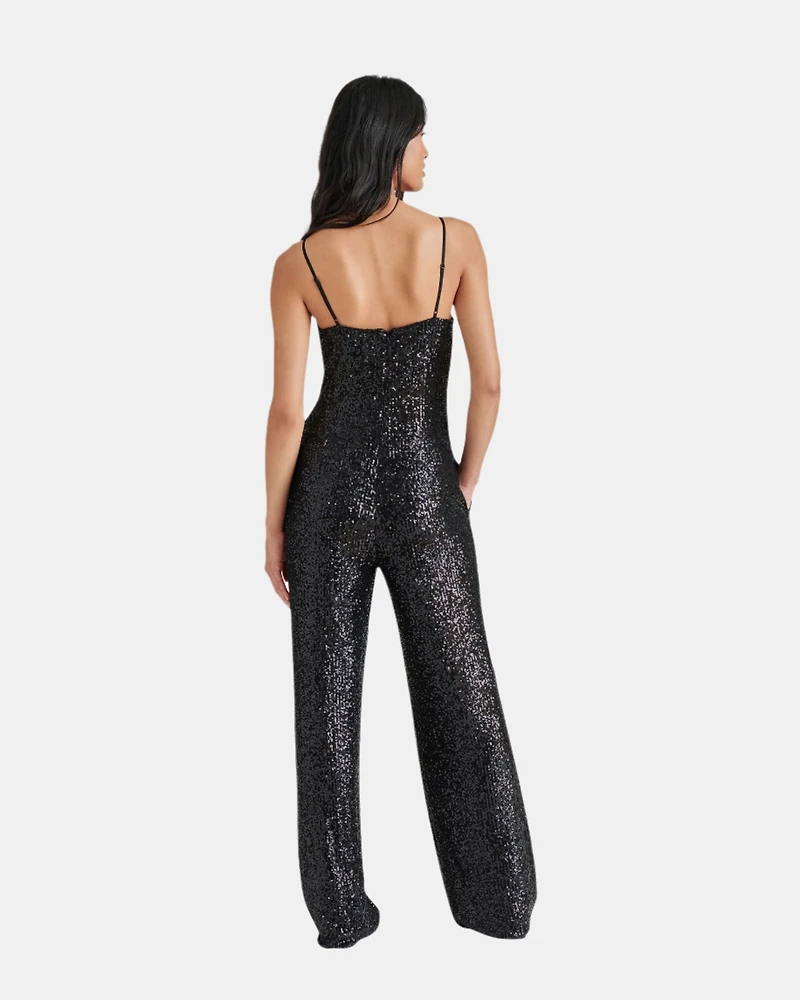 GLITTERINE JUMPSUIT BLACK