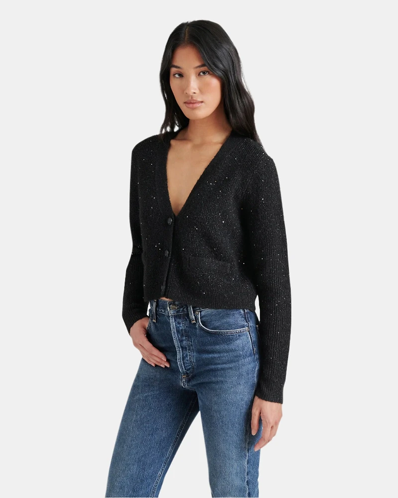 AERO CARDIGAN CHARCOAL
