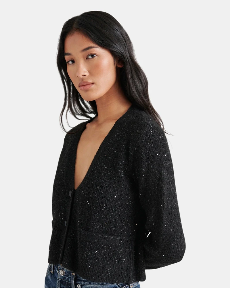 AERO CARDIGAN CHARCOAL