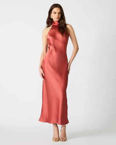 LARA DRESS DUSTY CEDAR