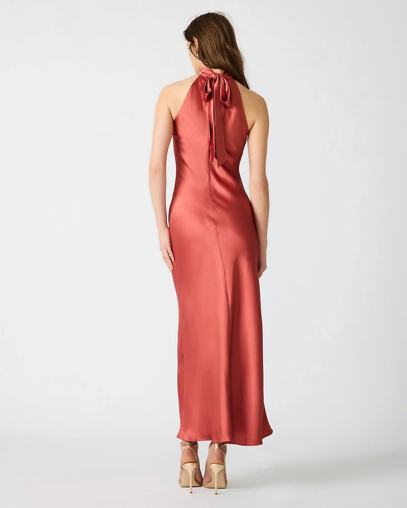 LARA DRESS DUSTY CEDAR