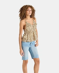 MINA TOP LEOPARD TAN MULTI