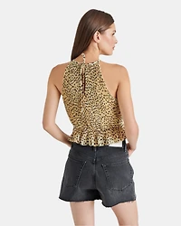EMIL TOP LEOPARD TAN MULTI